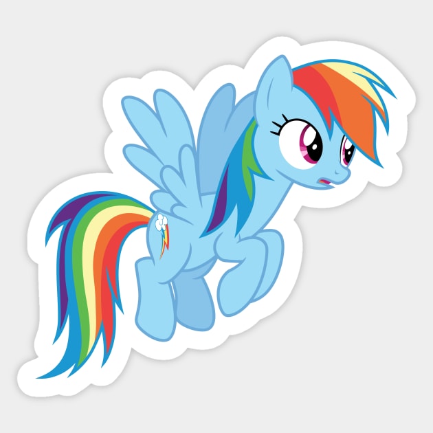 just Rainbow Dash Sticker by CloudyGlow